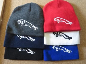 Jaguar Knit Cap  Vintage Jaguar Auto Beanie (1) cap  the "Dark Navy" - Picture 1 of 3