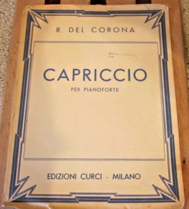 Capriccio para piano ediciones Curci-Milán 1954 - Imagen 1 de 4