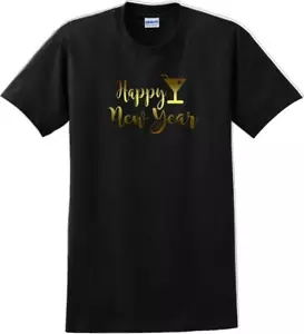 Happy New Year T-Shirt - New Years Shirt - 12 color choices - Picture 1 of 15