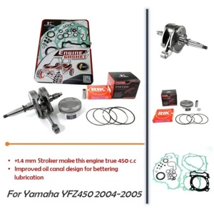 Para Yamaha YFZ450 04-05 Top +1.4 Bottom End Rebuild Kit ATV Piston Crankshaft - Imagen 1 de 7