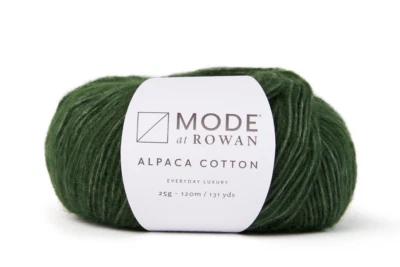 Mode at Rowan ::Alpaca Cotton #18:: alpaca cotton yarn Foliage Green - Image 1 of 4