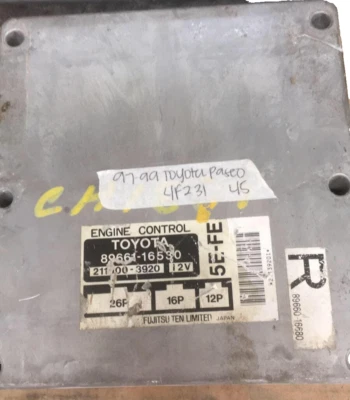 89661-16530 Toyota Paseo ecm ecu ordenador 1997-1999 Foto 1 de 2