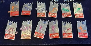 LILLEHAMMER 1994  - OLYMPIC COCA COLA SPONSOR PINS ( complete set with 12 pins) - Picture 1 of 1