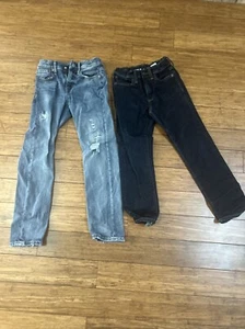 Youth Boys Old Navy Slim Blue Jeans Size 8 - Picture 1 of 6
