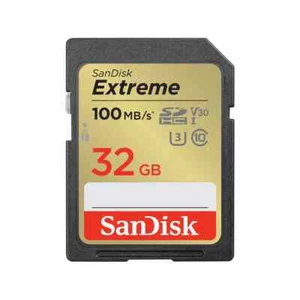 SanDisk Extreme SDHC SDXVT 32GB V30 U3 C10 UHS-I 100MB/s R 60MB/s W 4x6 - Picture 1 of 1