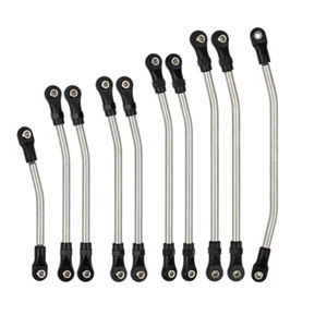 Metal Link Set Rod End 313mm Wheelbase for 1:10 Axial SCX10 II RC Crawler Car - Picture 1 of 5