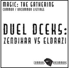 Magic the Gathering: DD: Zendikar vs Eldrazi - SINGLES - Commons/Uncommons MTG