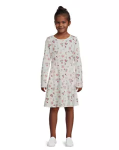 Wonder Nation Girls LS Ivory Ice Skater Play Dress W/Pockets Size Med. (10-12) - Picture 1 of 6