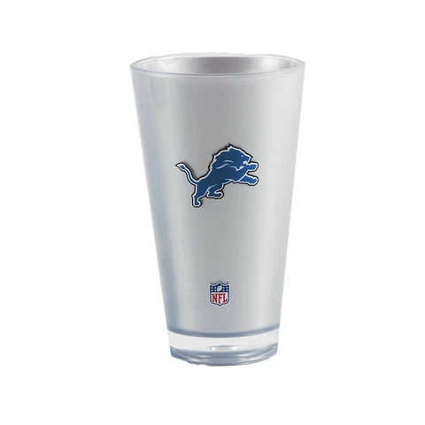 DETROIT LIONS 20 OZ INSULATED TUMBLER CUP PINT FRONT & BACK LOGO FREE SHIP Cover