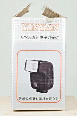 Mini YINYAN CY-20 Flash Light Speedlite Hot Shoe Speedlite For Canon Nikon Camer - Image 1 of 4
