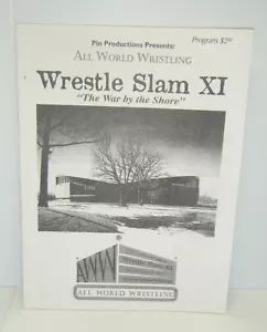 Vintage AWL All World Wrestling Wrestle Slam 11 Autograph Program - Picture 1 of 7