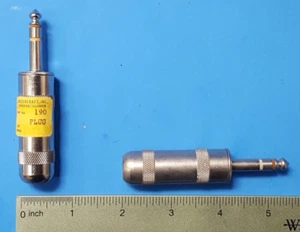 HEADPHONE PHONE  STEREO,190, SWITCHCRAFT, 1/4" ,TRS CONNECTOR SOLDER EYELET,MALE - Picture 1 of 3