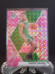 2019-20 Panini Mosaic #220 Carsen Edwards Pink Camo Prizm Rookie