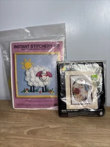 Kit cucitura istantanea #1502 disegni agnello e prisma P-MTA 64 gattino e farfalla - Foto 1 di 8
