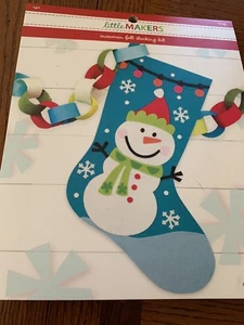 JO ANN~ Little Makers~ Felt Snowman Stocking Kit Kid's Craft Project   - Picture 1 of 5
