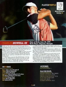 *CHARLES HOWELL III*FIRMADO*AUTOGRAFIADO*IMAGEN*PGA*PGA TOUR*CERTIFICADO DE AUTENTICIDAD* - Imagen 1 de 2