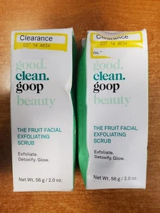 Paquete de 2: bueno. limpio. Exfoliante facial goop beauty The Fruit 2 oz ea E14C - Imagen 1 de 6