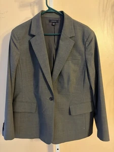 Lands End The Outfitter Damen Blazer/Sakko mit Knöpfen grau Wollmischung 18W - Bild 1 von 18