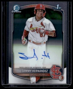2025 Bowman Chrome Prospect Autograph - CPA-SH Sammy Hernandez (1st,AU) - Picture 1 of 2