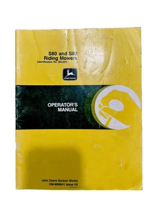 Libro manual del operador John Deere S80 S82 cortadoras de césped OMM86641 - Imagen 1 de 5