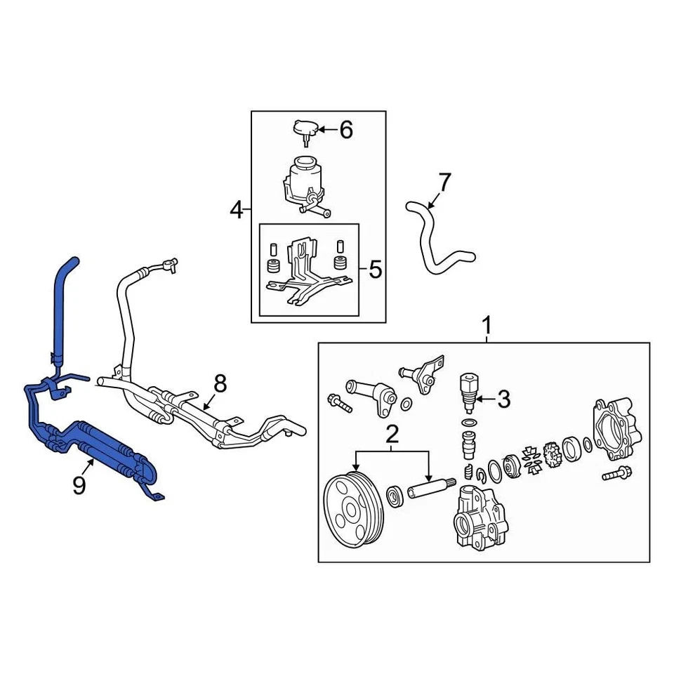 For Toyota Tundra 2007-2021 Toyota 444020C012 Power Steering Cooler Foto 1 de 4