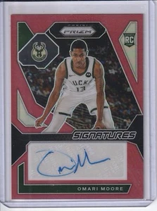 OMARI MOORE 2023-24 PANINI PRIZM ROOKIE SIGNATURES RED RC AUTO #’d/99 - Bild 1 von 2