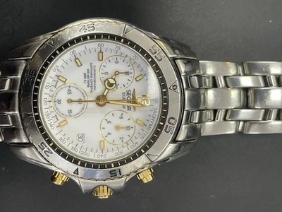 Sector No Limits Chronograph Alarm 100M Two-Tone Men’s Watch Date Bracelet - Image 1 of 3