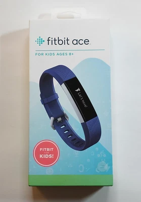 ¡NUEVO/SELLADO! Rastreador de actividad Fitbit Ace Kids [8+], azul eléctrico/acero inoxidable Foto 1 de 4