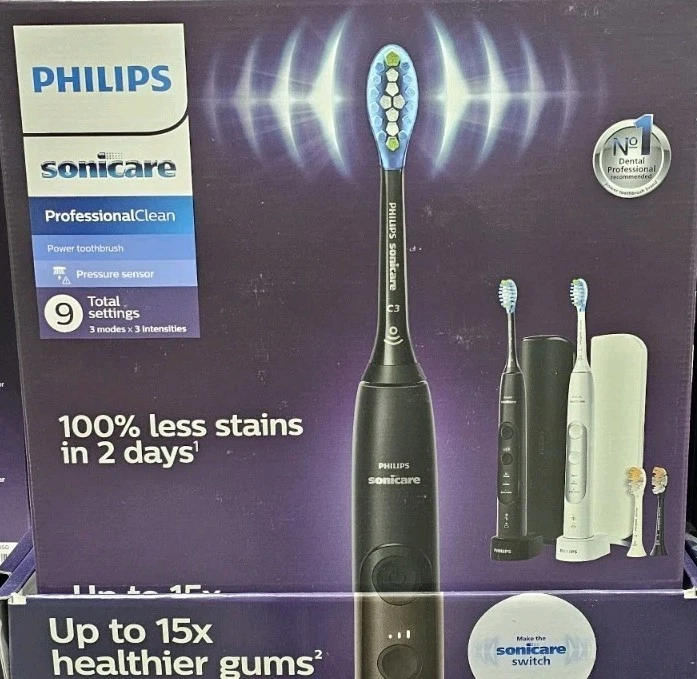 Philips Sonicare Professional Clean Power Toothbrush Model HX7513/70 - read