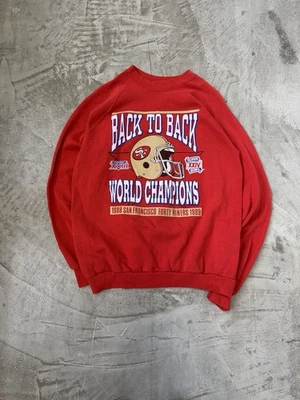 Sudadera De Colección San Francisco 49ers Cuello Redondo Grande Super Bowl Roja Foto 1 de 4