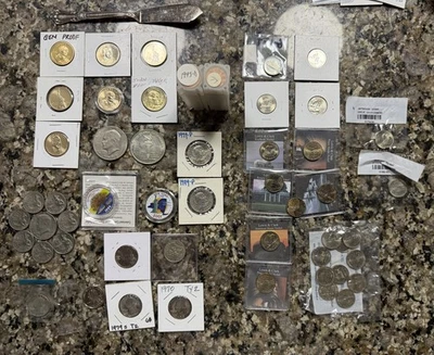 Large Mixed Coin Lot Plus Other Items! Great Value! $112.50 W/Coupon! - Image 1 of 4
