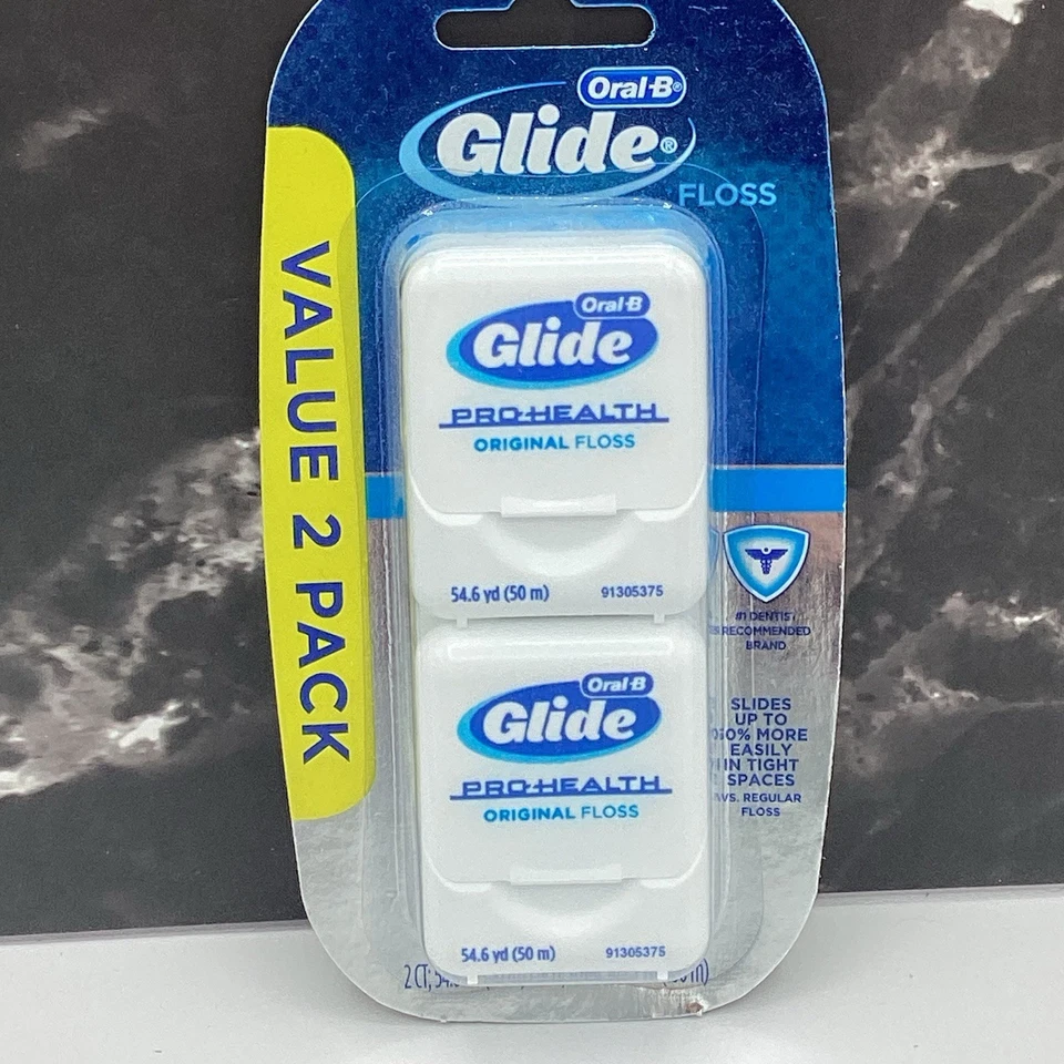 VERSÃO ANTIGA Oral-B Glide Pro-Health fio dental original sem sabor (pacote com 2) - Imagem 1 de 1