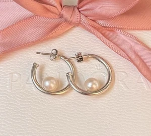 PANDORA Ohrringe, Creolen "Contemporary Pearl" #297528P - Bild 1 von 2