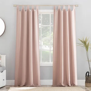 Easton energiesparende Verdunkelung Tab Top Vorhang Panel, 40" x 84", Rouge Pink - Bild 1 von 8