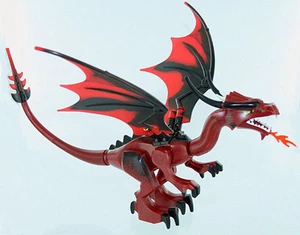 LEGO 7093 - Castle / Fantasy Era - Dark Red Fire Breathing Dragon - Minifig - Picture 1 of 1
