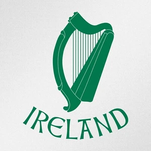 Calcomanía adhesiva de vinilo Ireland Harp (ia) - Imagen 1 de 9