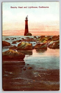 Postal Beachy Head Faro Eastbourne Inglaterra Tarjeta de Arte - Imagen 1 de 2