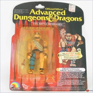 D&D Advanced Dungeons Dragons Zorgar Evil Barbarian Battle-mattico LJN TSR cardato - Foto 1 di 12