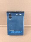 Sony Fm/Am Radio Walkman Srf-33W Dark Blue Tested & Working!