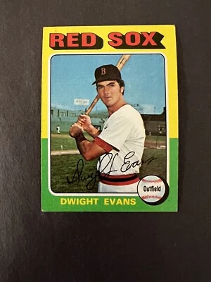 Dwight Evans 1975 Topps #255 Boston Red Sox Vintage - Image 1 of 2