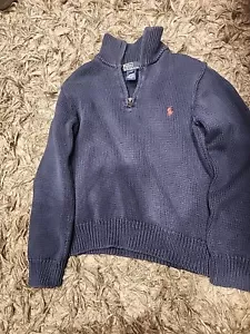 Polo By Ralph Lauren Boy's Blue Sweater Size 6 Style #322000211 - Picture 1 of 7
