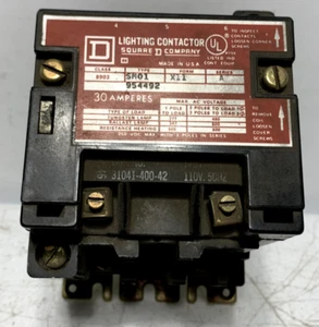 Square D SM01 954492X11 Lighting Contactor 30 Amp 600V 2 Pole Series A - Picture 1 of 6