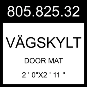 IKEA VAGSKYLT VÄGSKYLT Door Mat Pink/orange 2 ' 0"x2 ' 11 " 805.825.32 - Picture 1 of 1