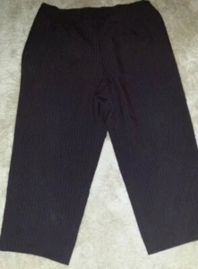 Womens Pants Size 18W Red Black Striped - Picture 1 of 4