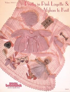 Pretty in Pink Layette & Afghan to Knit - Knitting Instruction Booklet - Imagen 1 de 1