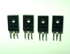 BD139-16 NPN Power Transistor 80V 1,5A TO-126 Genuine Fairchild part x 4 pcs - Imagen 1 de 2