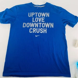 Camiseta Nike Azul Uptown Love Downtown Crush M 100% Algodón Calce Regular - Imagen 1 de 8