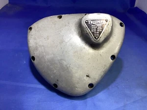 TRIUMPH T100 5TA 1958-63 TIMING COVER WITH REV COUNTER DRIVE OUTLET 70-4182 - Picture 1 of 3