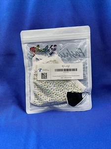 USA Face Mask Washable Reusable Bling Rhinestone Glam Cotton Fabric Cover Filter - Picture 1 of 1