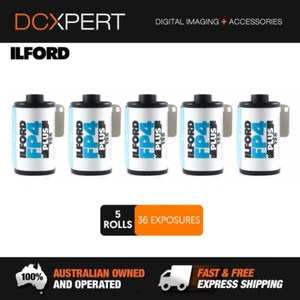 ILFORD FP4 PLUS ISO 125 35MM 36 EXPOSURES BLACK & WHITE FILM (1649651) (5 PACK) - Picture 1 of 3